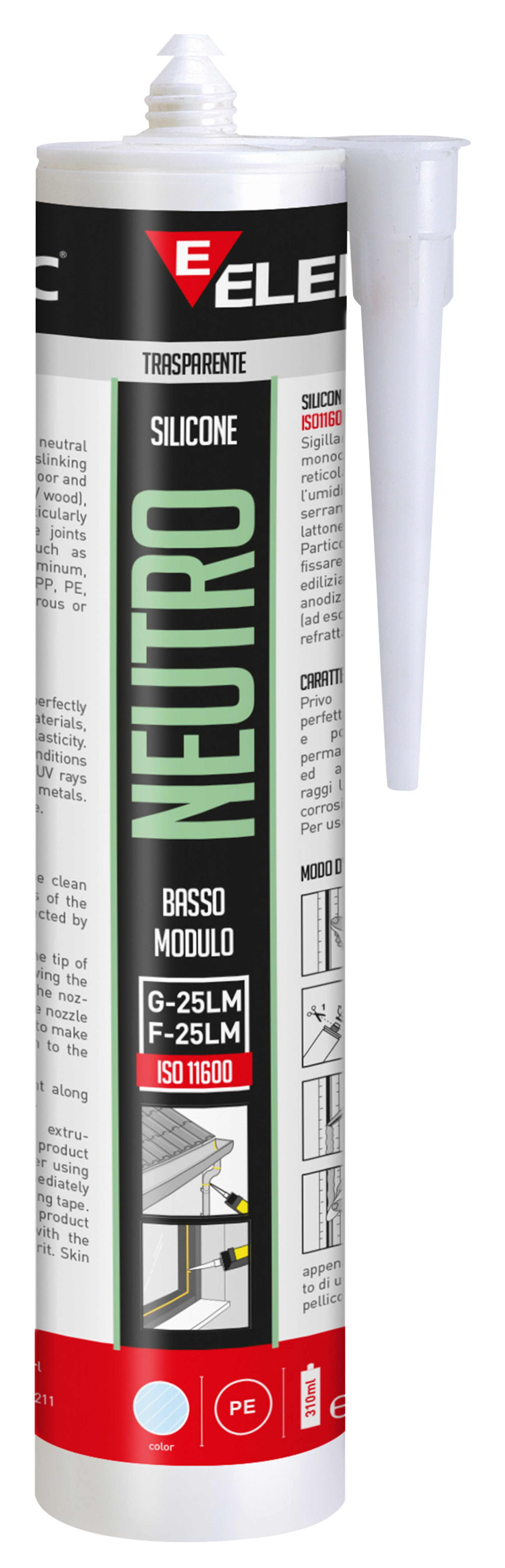Silicone Neutro Bianco Elematic 310Ml