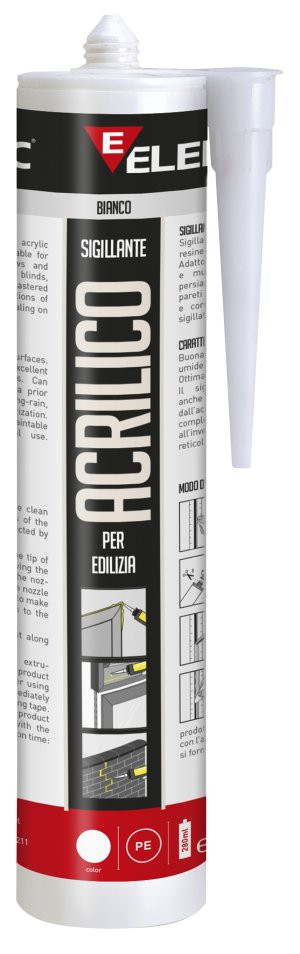 Silicone Acrilico Bianco 280Ml Elematic