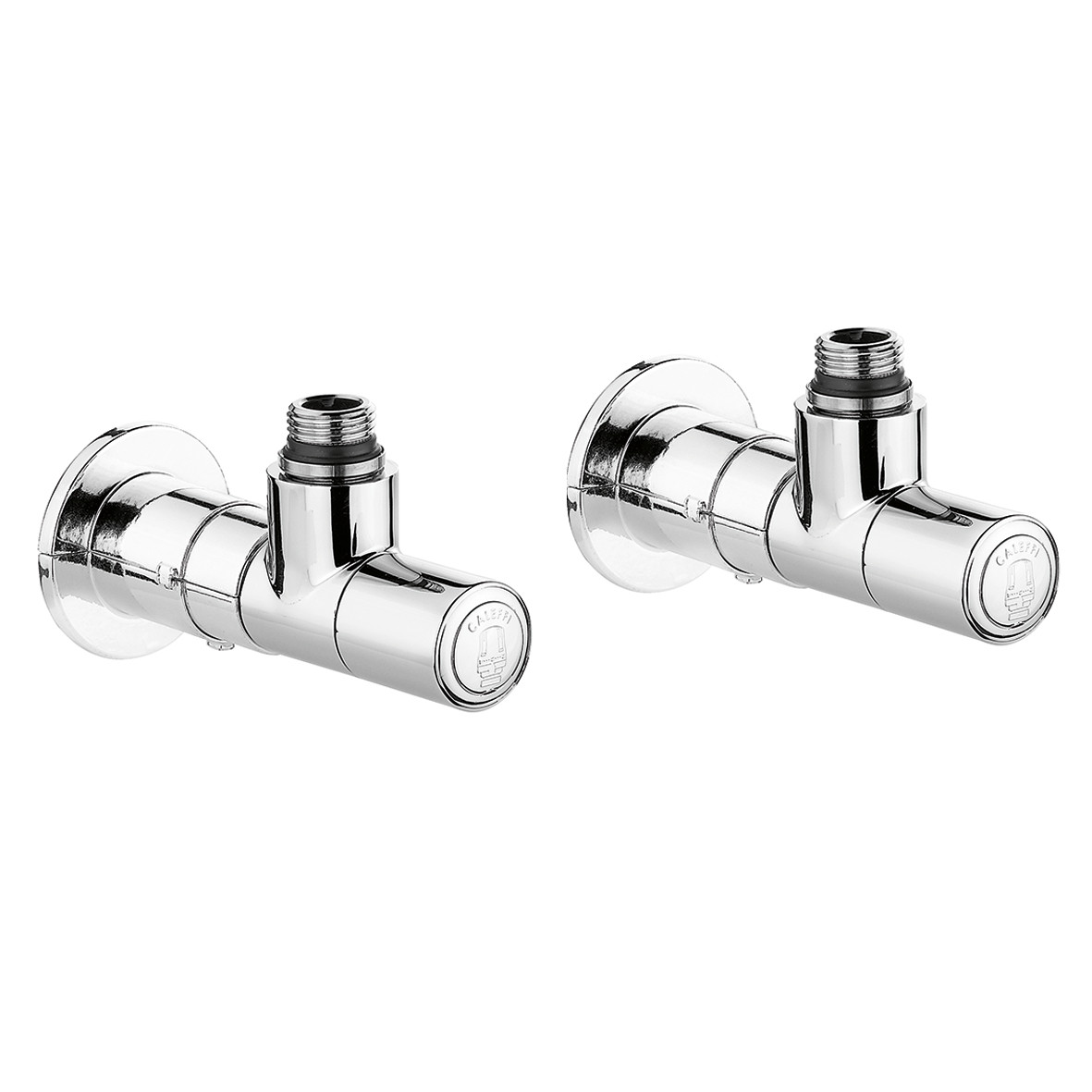 Valvola Termostatizzabile e detentore High-Style Cromati per termoarredi 400100 CALEFFI
